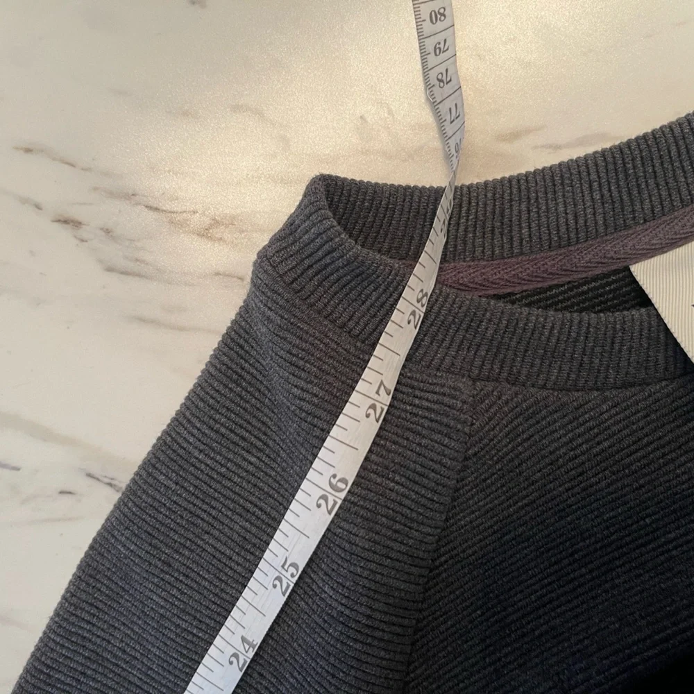 Anthropologie Varley Albert Grey knit Casual Sweater Dress Medium - Picture 11 of 13